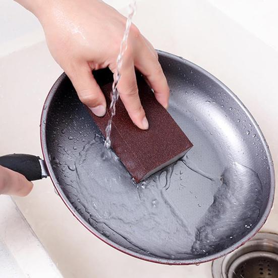 3/4/5Pcs Emery Cleaning Sponge Nano Carborundum Wipe Sponge Brush Rust Eraser Pots Pans Sink Grill Cleaning Scrubber Scouring Pad