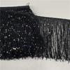 Sequin Encryption Thickened 20Cm Wide Nylon Row Beard Latin Dance Fringed Lace Dance Clothing Accessories