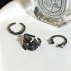 Dark Stacked Wearing Personalized Retro High-End Open Ring Niche Design Ring Cold Wind Joint Ring