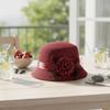 Breathable Flower Sun Fisherman Hat Sunscreen Linen Sunshade Basin Cap  Outdoor