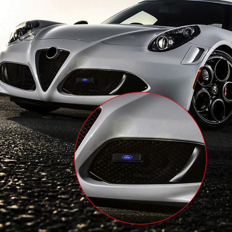 1 Stück Auto Dekorlicht LED Kühlergrill Emblem Abzeichen Dekor Für Ford Fiesta Ranger Focus Kuga Mustang S-MAX Transit Mondeo Esco