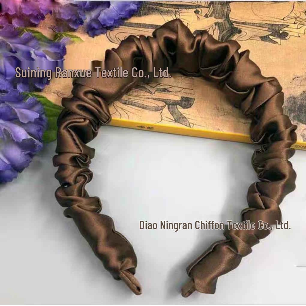 

Luxurious Women s Silk Wide-Brimmed Headband and Scrunchie Set Royal Blue