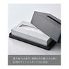 Yamazaki Jitsugyo Trash Can Tower Square Black 2916 + Yamazaki Jitsugyo Magnetic Tissue Case Regular Size Black [Compatible Size: