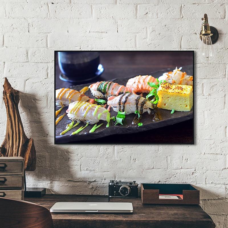 Japanisches Restaurant-Thema, dekoratives Gemälde, Sushi, dekoratives Poster, Leinwandgemälde, Poster, Dekoration, Geschenke