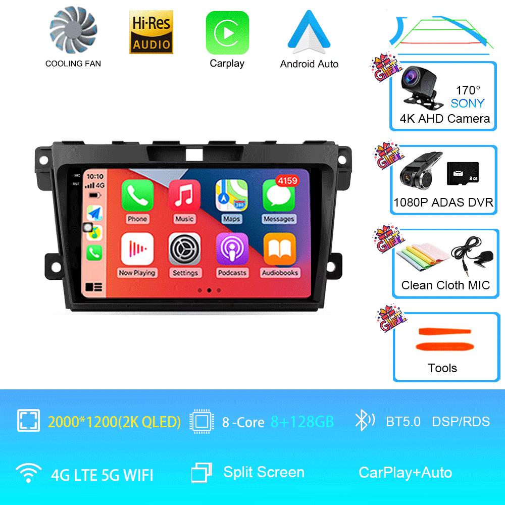 Car Radio Android 14 For 2007 2008 2009 2010 2011-2014 MAZDA CX-7 CX7 CX 7 GPS Navigation Multimedia Video Player DSP 4G No 2DIN