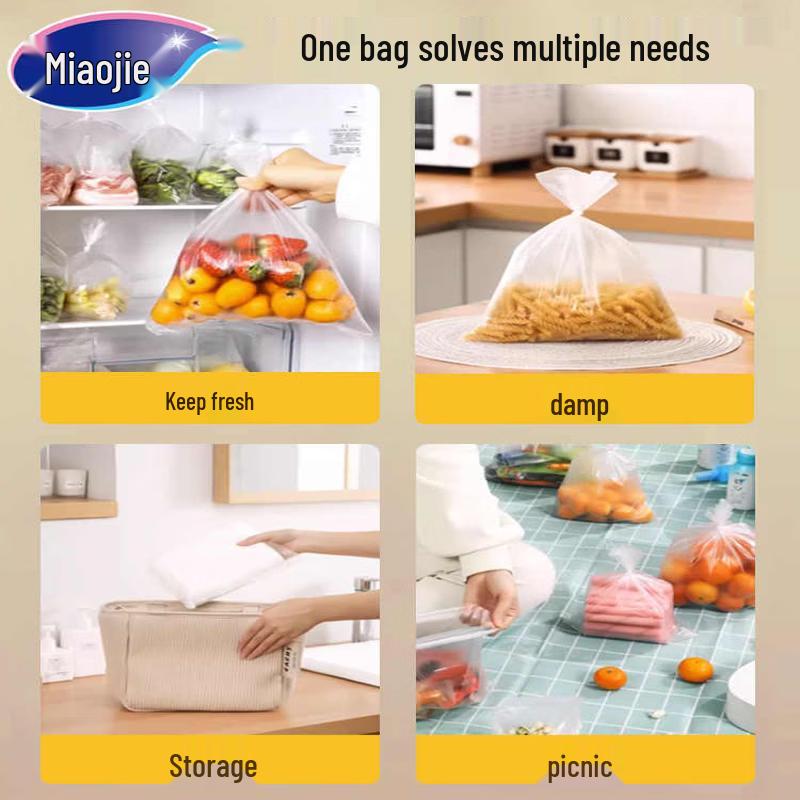 Miaojie Household Food-Grade Freezer Bags with Breakpoints