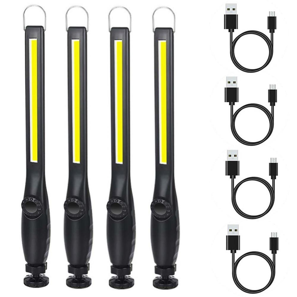 New COB LED Tactical Flashlight USB Rechargeable Torch Waterproof Work Light Magnetic Lanterna Hanging Lamp For Night Lighting