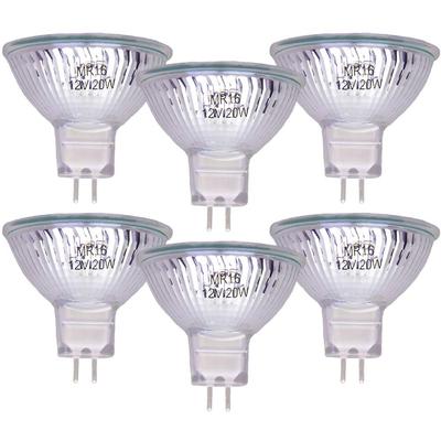 Innico MR16 Halogen Lamp Spotlight Energy-Saving Halogen Lamp 12V 20W Energy-Saving White Lamp Plastic 6-Pack