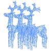 Reindeer Christmas Decoration 3 Pcs 60x16x100 cm Acrylic