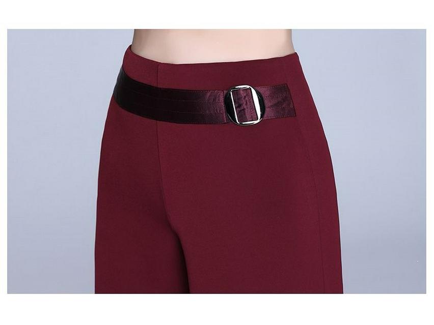 2026 Spring/Summer Women's High-Waisted Wide-Leg Casual Dance Pants - Non-Iron, Side Zip, Straight Leg Design