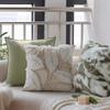 Modern Simple Green Cushion Pillow Sofa Cushion French Jacquard Model Room Decorative Cushion with Core