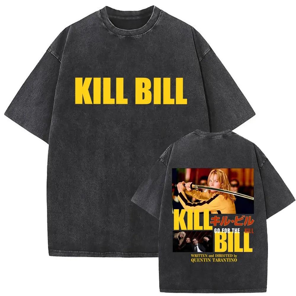 

2026 Прана Вінтажна Футболка Kill Bill Фільми Футболка Чоловіки Жінки Мода Оверсайз Вуличний Стиль Чоловіча Повсякденна Бавовняна Футболка З Коротким Рукавом S зелений