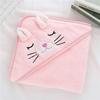 Soft Absorbent Coral Fleece Baby Swaddle Towel and Anti-Kick Blanket Cloak