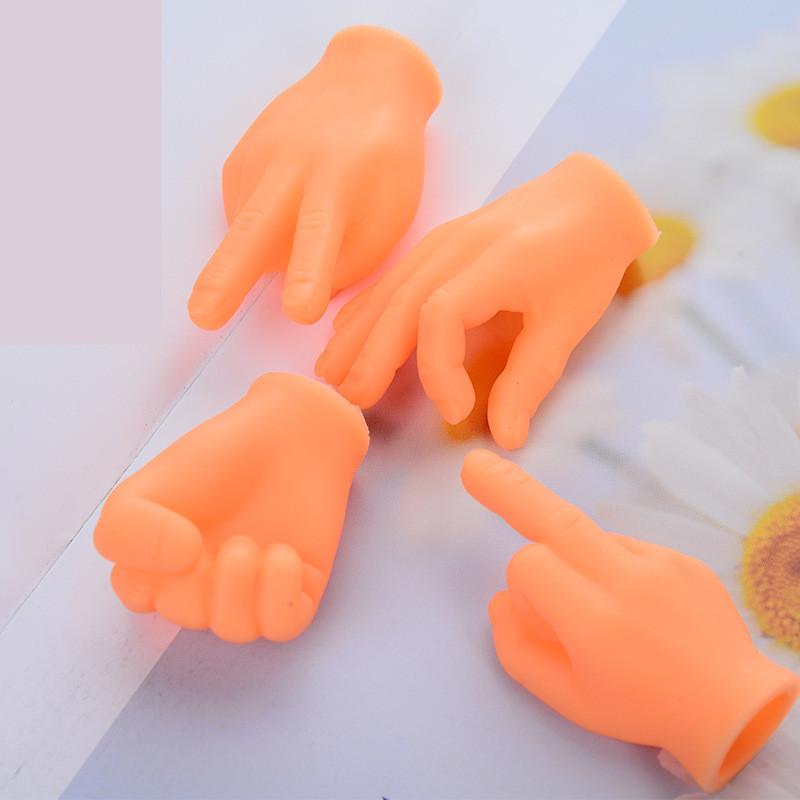 Tiny Hands Miniature Finger Little Puppets Party Favors Toys Mini Hand Pet Cat Toy Accessories