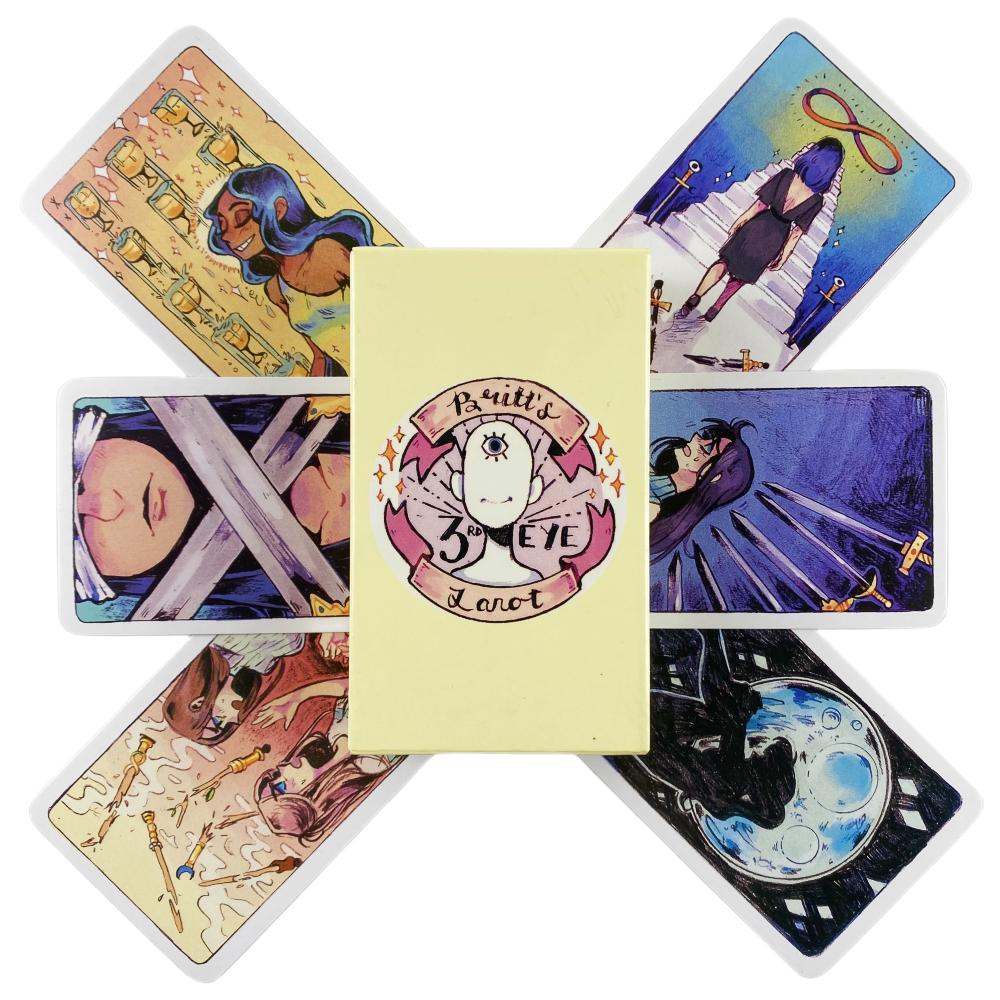 3RD Eye Tarot Cards Divination Deck Versions Edition Oracle Board Playing Game For Party