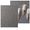 9 Sheets Bronzing Nail Art Stickers Sun Star Heart Nails Stickers Self-Adhesive Manicures Stickers 3D Nails Decals