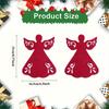 Christmas Knife and Fork Placemats, Angel-shaped Knife and Fork Storage Stand Mats Set, Knife and Fork Pockets, for Christmas