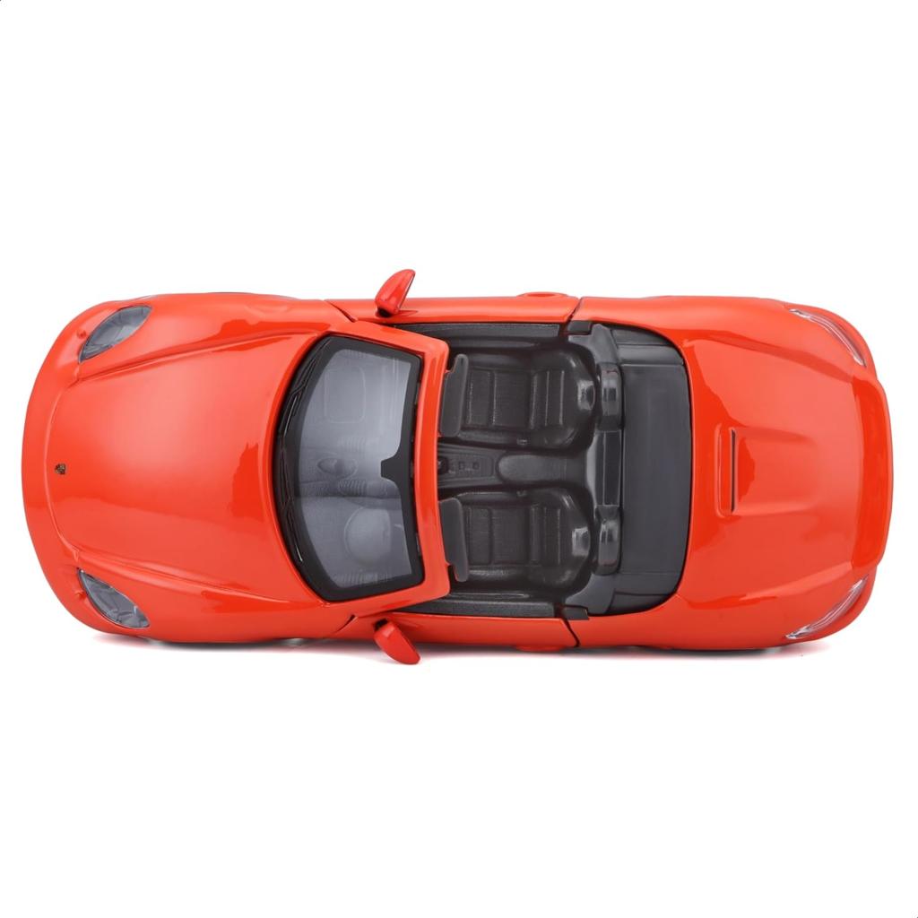 Bburago 1/24 Scale Porsche 718 Boxster Orange / Diecast Model Car, Finished Product, 18-21087 OG