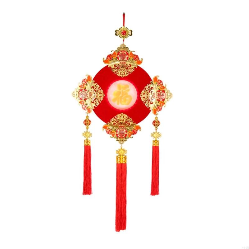 KX4B 2025 New Year Ornament with Luminous Fu Character Chinese Spring Festival Decor