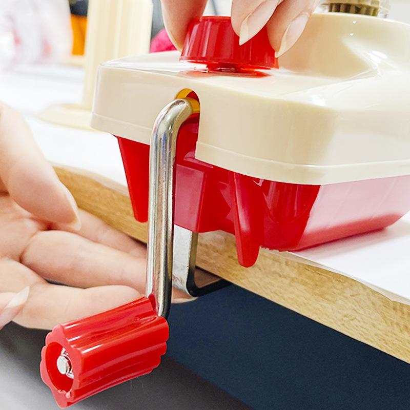 Máquina de enrolar portátil de lã de fibra para costura DIY, fio de bola de corda, novelo de cabo, enrolador de fio de lã de fibra operado manualmente