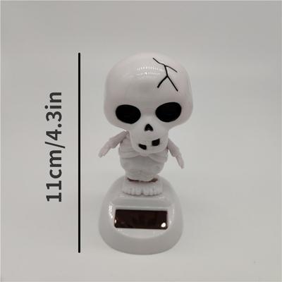 1ks Kreativní panenka se solárním pohonem a kývající hlavou Dekorace interiéru auta Roztomilá kreslená dekorace Sváteční dárek