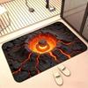 Tapis de sol de salle de bain visuel 3D 60*90cm, Tapis de pied absorbant l'eau et résistant à l'usure pour salle de bain, Paillasson durable pour entrée de hall