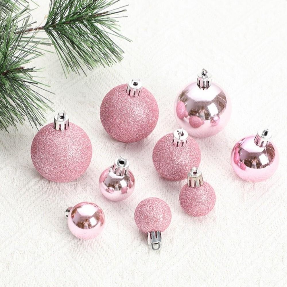 42Pcs/set Plastic Xmas Tree Hanging Pendant Xmas Baubles Xmas Ornament Ball New Christmas Ball Set
