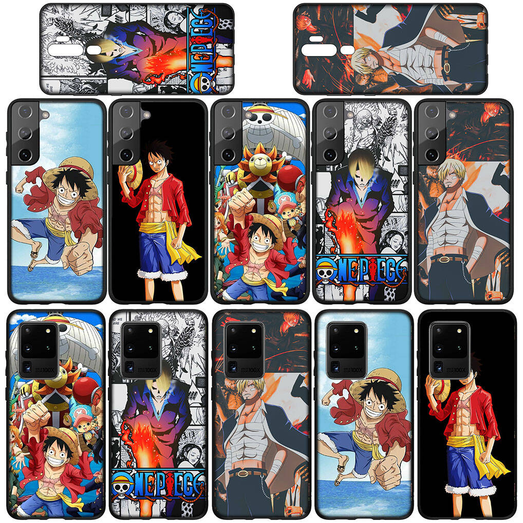 For Samsung Galaxy S25 S24 S23 iPhone 17 16 15 Xiaomi Redmi Note 14 13 12 Plus Pro Max A37 A57 Case Sanji Wallpaper One Piece Luffy OPPO Huawei Cover