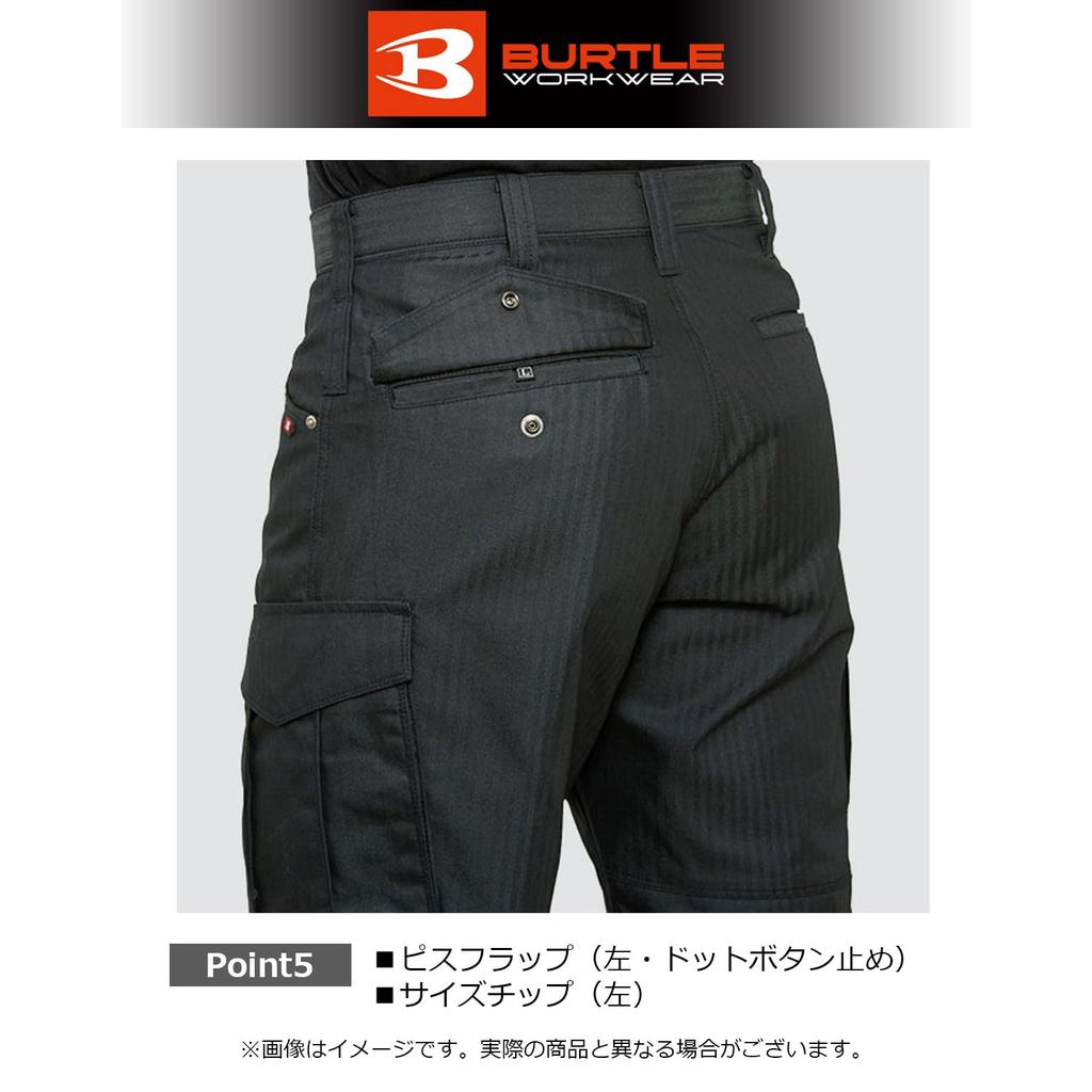 Burtle Cargo Pants Black LL 5512HB-35-LL