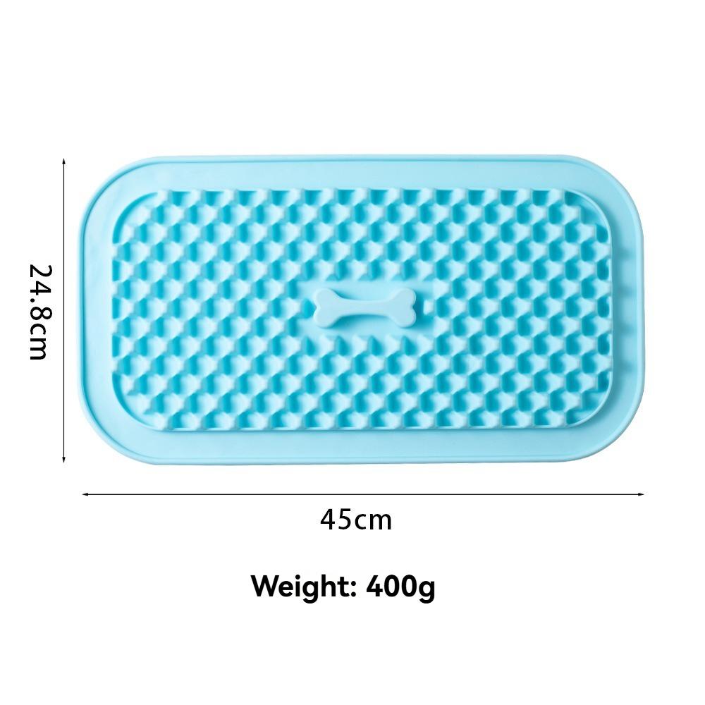 Silicone Dog Slow Feeder Mat, Anti-slip Lick Pad, Prevent Choking & Overeating for Dogs Cats