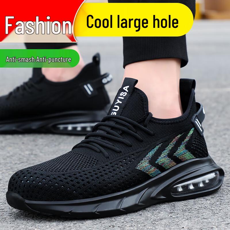 Weier Dun 1137T Men s Steel Toe Puncture-Proof Breathable Summer Safety Shoes 43