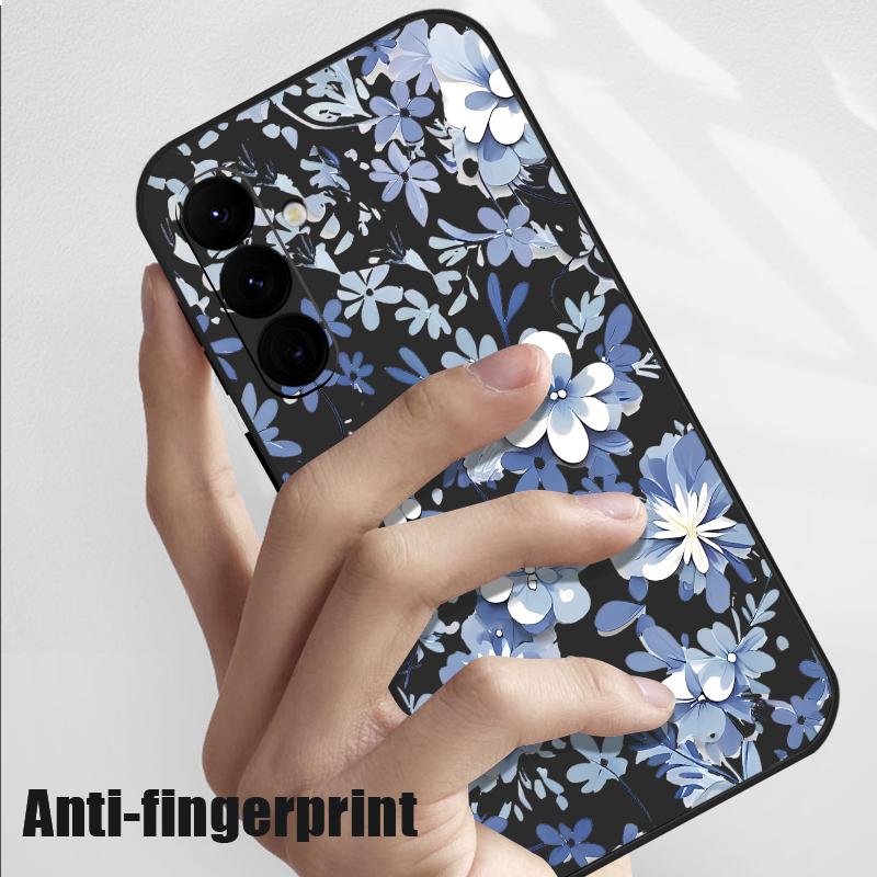 Etui z smyczą i nadrukiem kwiatowym do Samsung Galaxy S24 S23 S22 Ultra S21 FE A14 A34 A52 A54 A15 A25 A35 A55 5G A16 A56 S25 Plus S26 Ultra Pokrowiec