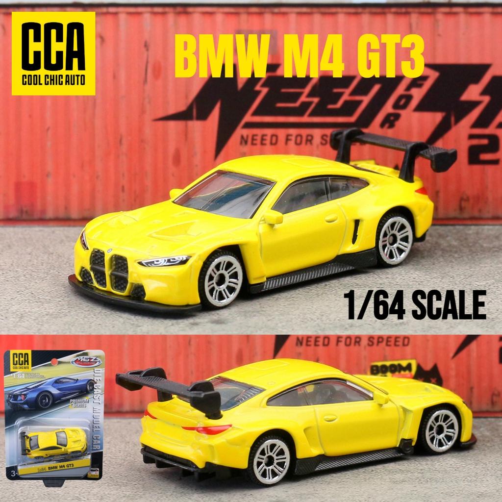 ACD1 1/64 BMW M4 GT3 Toy Car Model CCA MSZ 1:64 Diecast Vehicle Miniature Free Wheels Collection Suitable for Hot Wheels Gift Kid