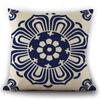 2Pcs Chinese Style Cushion Covers Blue and White Porcelain Printed Throw Pillows Cases Home Sofa Car Seat Decor Elegant 45x45cm