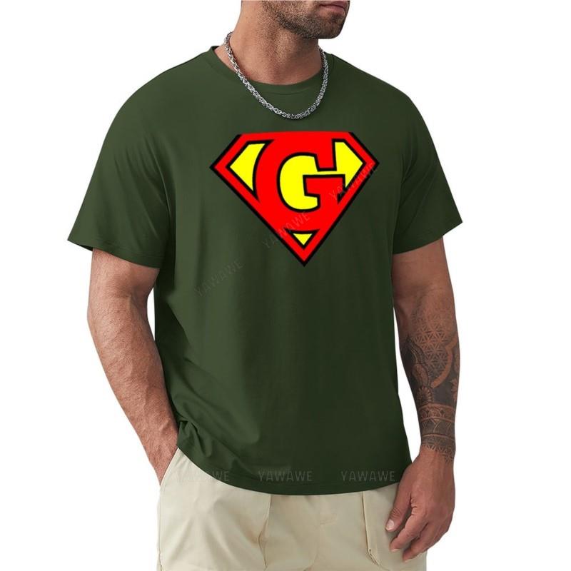 man summer for boys Letter G | Super Letter Vol.1 Short sleeve for a boy boys t shirts mens t shirts pack new men cotton tshirt