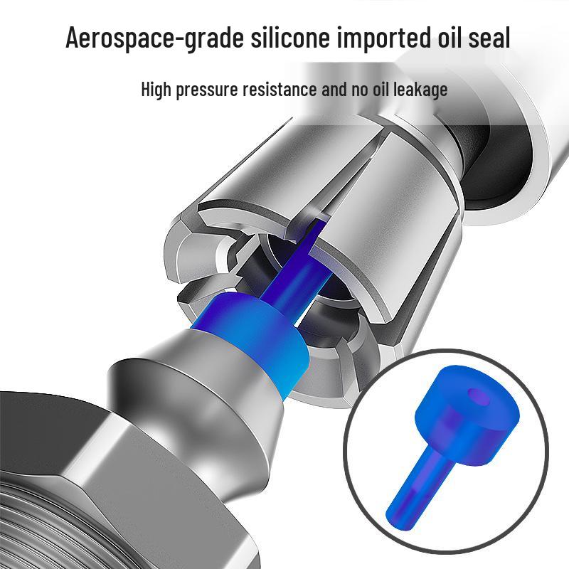 Universal High-Pressure Grease Gun Nozzle with Self-Locking Pliers