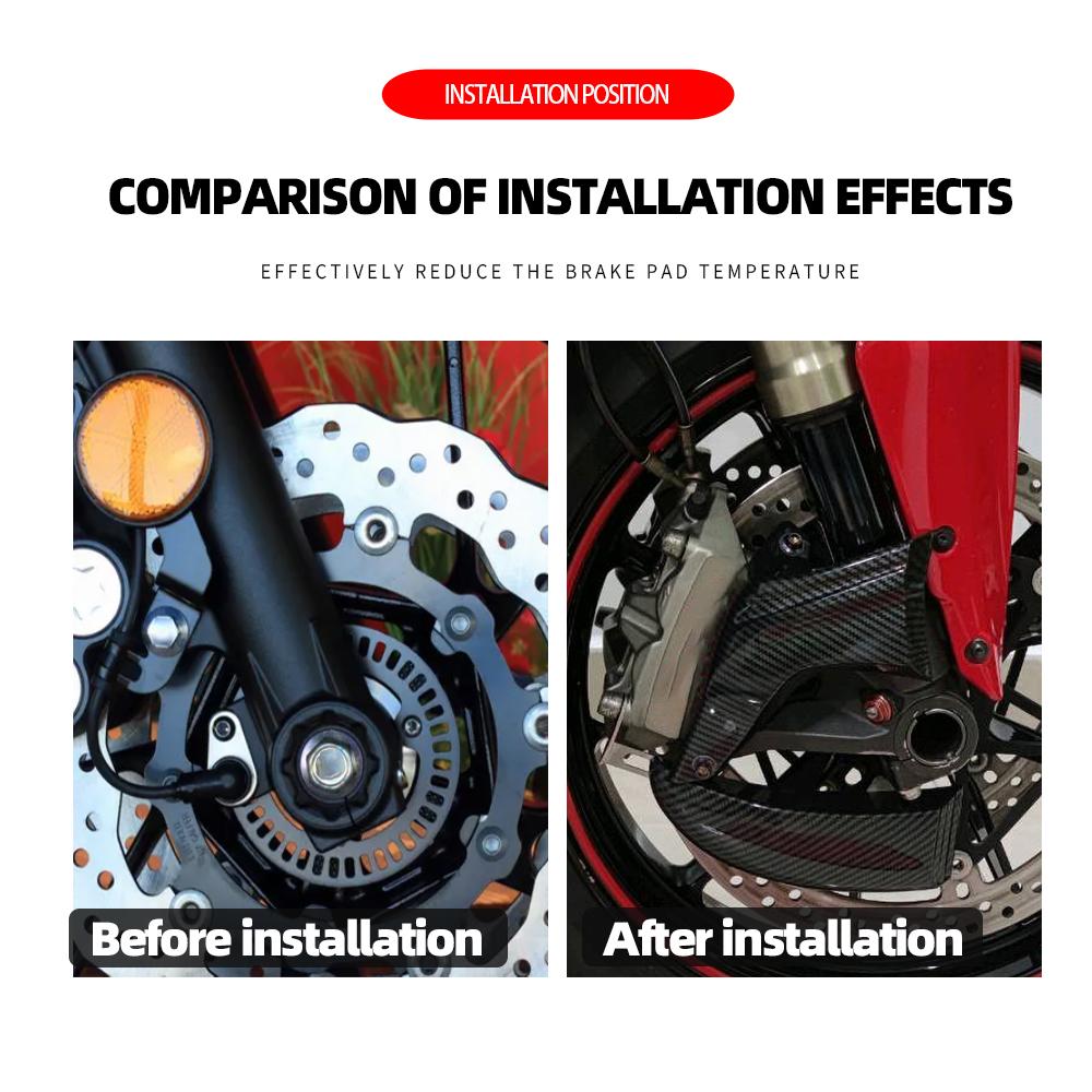 Motorcycle Brake Caliper Air Cooling Ducts Cooler Guard Cover For BMW S1000RR S1000XR S1000R S 1000 RR S1000 R XR S 1000RR HP4