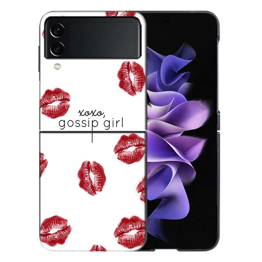 

Gossip Girl For Samsung Galaxy Z Flip 5 4 3 Case Shockproof Hard Cover Phone Z Flip 6 7 5G Z Flip 5 4 5G TPU PC Hard Coque Fun Galaxy Z Flip 3 5G