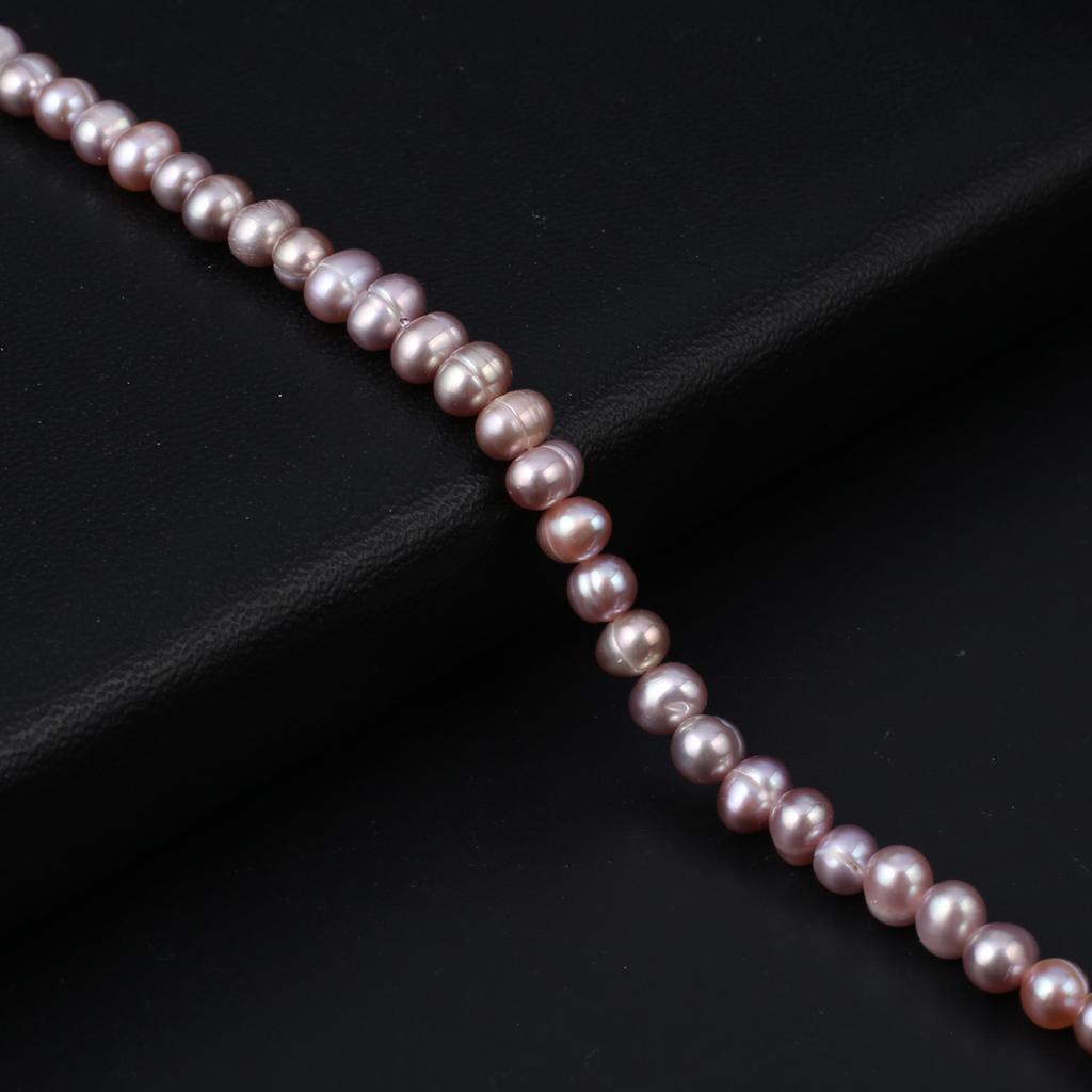 1String, Purple Natural Freshwater Pearls Beads for Jewelry Making DIY Necklaces, Bracelets Crafts (Beads 4-5mm, Length 36cm)