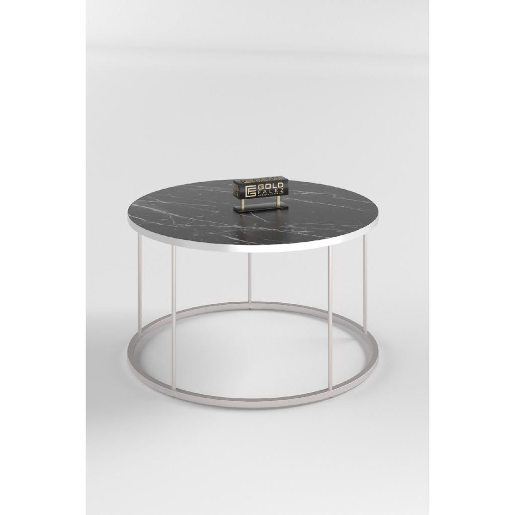 Coffee Table And Nesting Table Terra Silver White
