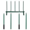 5-Tine Broad Fork Fork Heavy Duty Pitchfork with Dual Handles Garden Hand Tiller Digging for Planting Gardening Soil Aeration