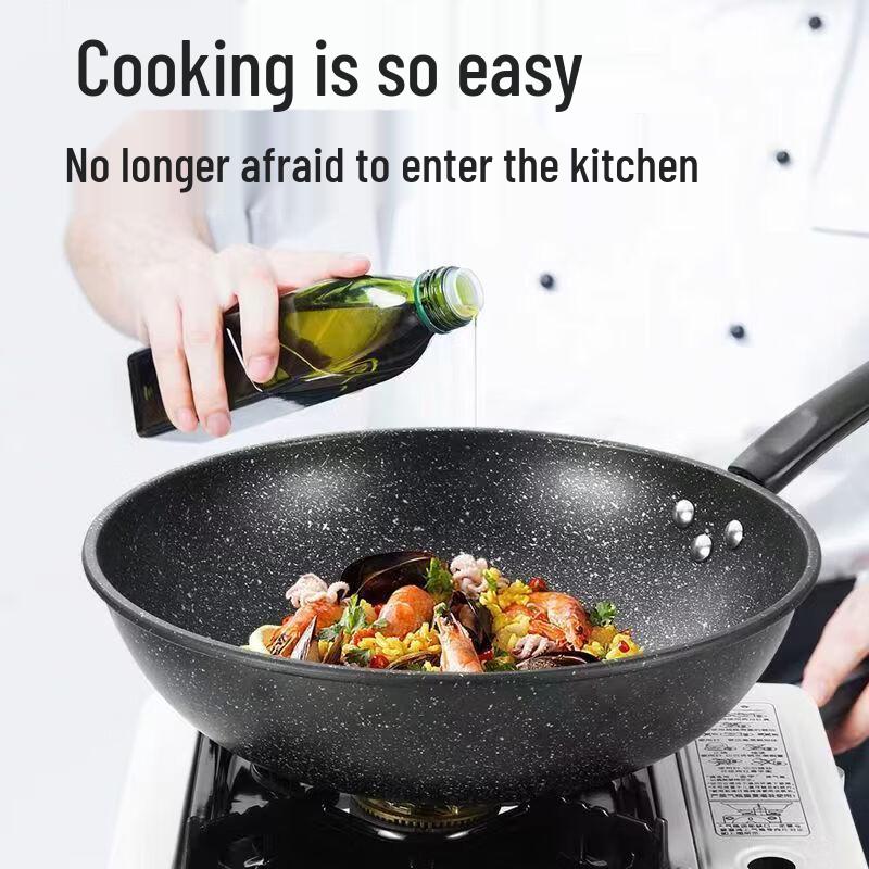 UOTUO Non-Stick Maifan Stone Wok