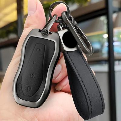 Alloy Car Remote Key Fob Cover Case Holder For Geely Tugella  Azkarra Xingyue Boyue Pro Atlas Pro Gili Tugella Accessories