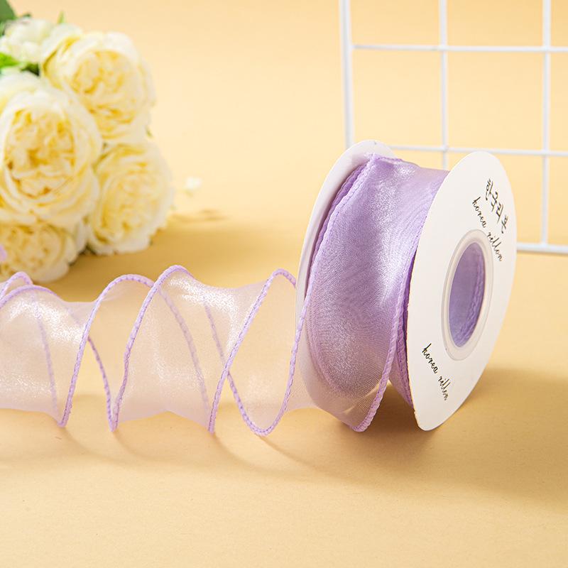 Valentine's Day Korean Fishtail Yarn Ribbon for DIY Flower Bouquets and Cake Decorations