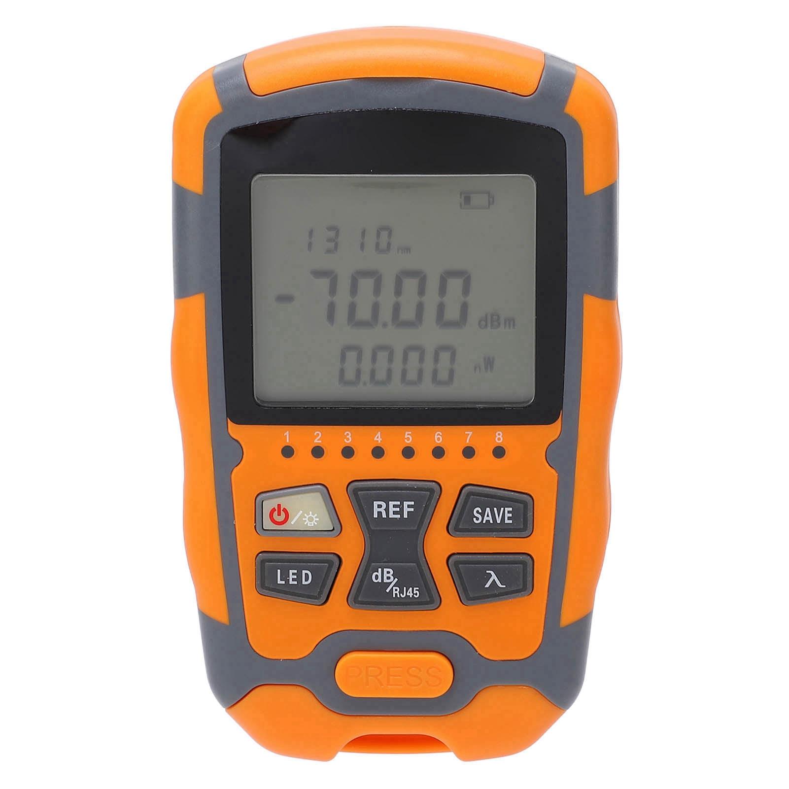 

Mini Optical Power Meter Portable Optical Fiber Cable Tester Multimeter with LED Light