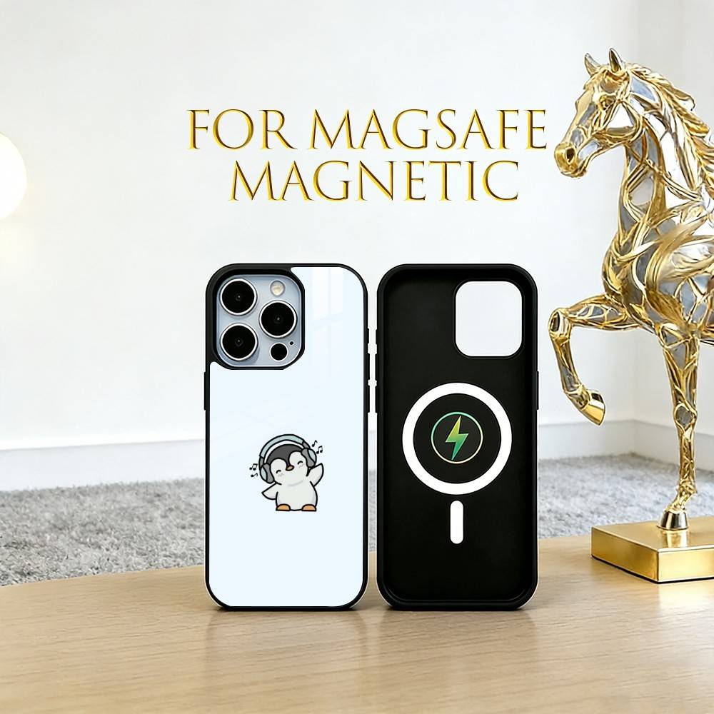 Cute cartoon penguin Phone Case For iPhone17,16,15,14,13,12,11 Plus,Pro Magnetic with Magsafe Wireless Charging