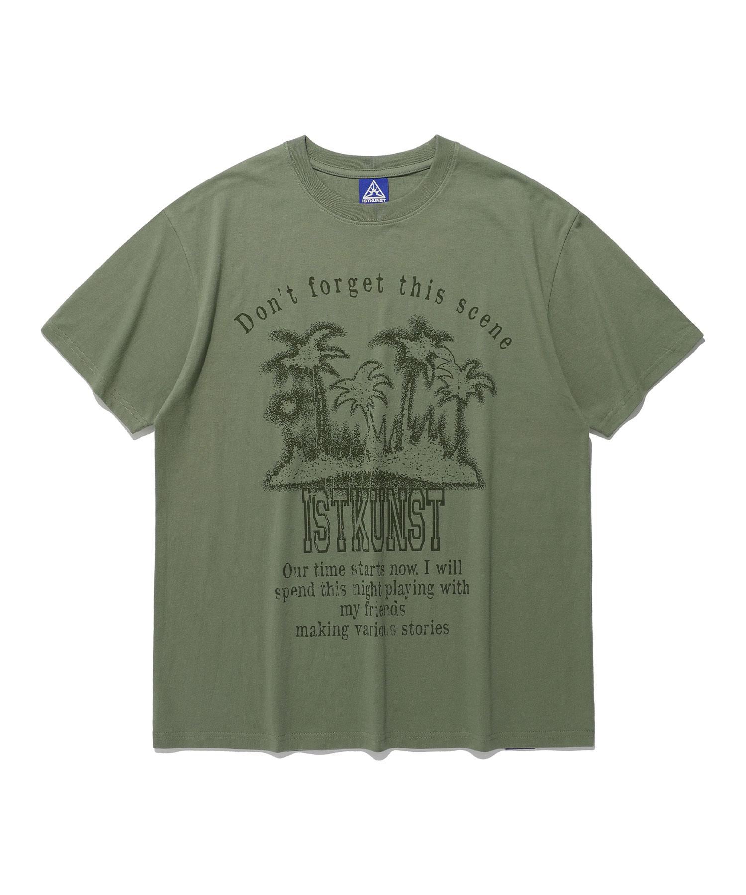 East Coast Palmtree Tee_Khaki(Ik2Emmt516A) Khaki/M