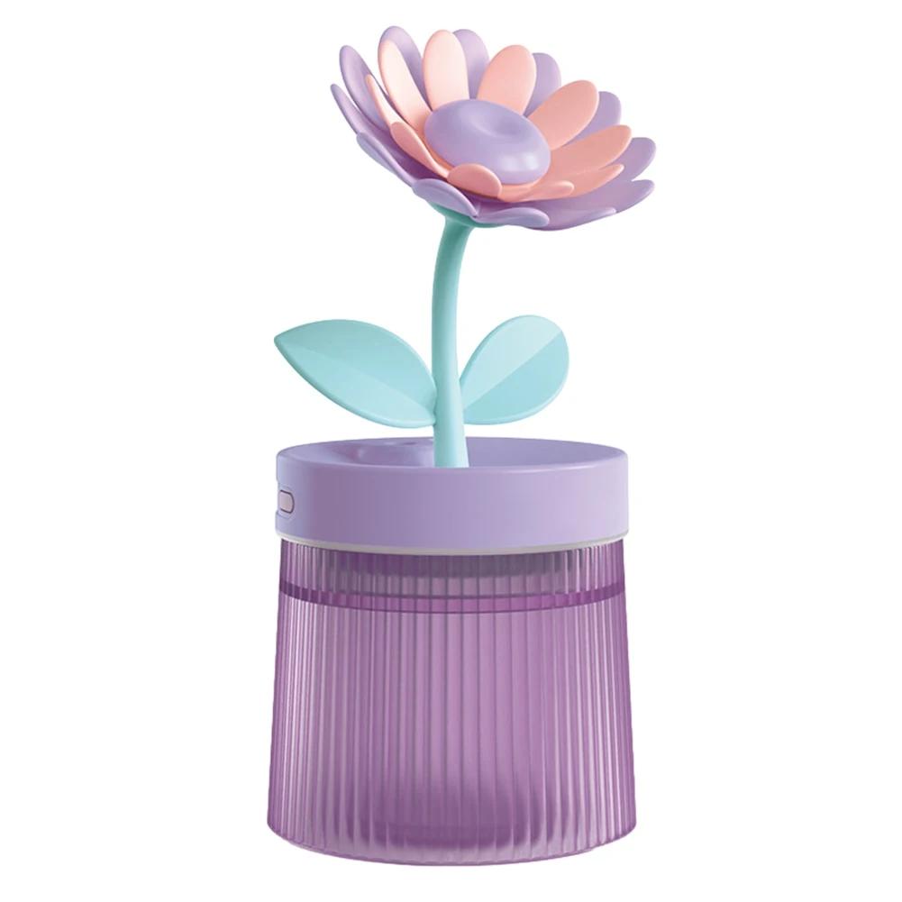 Zvlhčovač vzduchu Flower Malý sprej Hydratace Domácnost Tichá ložnice Stolní přenosný automobil USB Aromaterapeutické zvlhčovače Difuzér