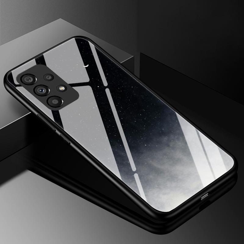 Tempered Glass Phone Case For Samsung Galaxy A31 A51 A71 5G A10 A10S A20 A30 A30S A50 A50S A70 Capa Luxury Hard Back Bumper