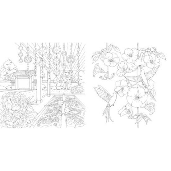 Coloring Book Shiawase Iro no Hanabiyori (COSMIC MOOK)